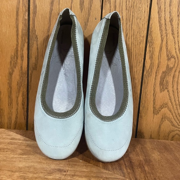 Patagonia Shoes - Patagonia" Light Blue Suede Slip-On Flats